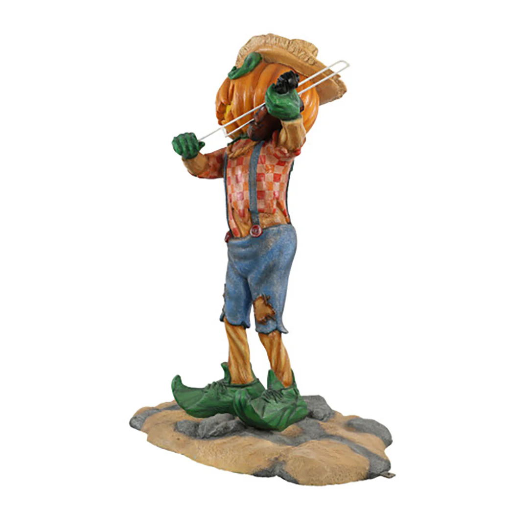 Pumpkin Scarecrow Playing the Fiddle - Image 2