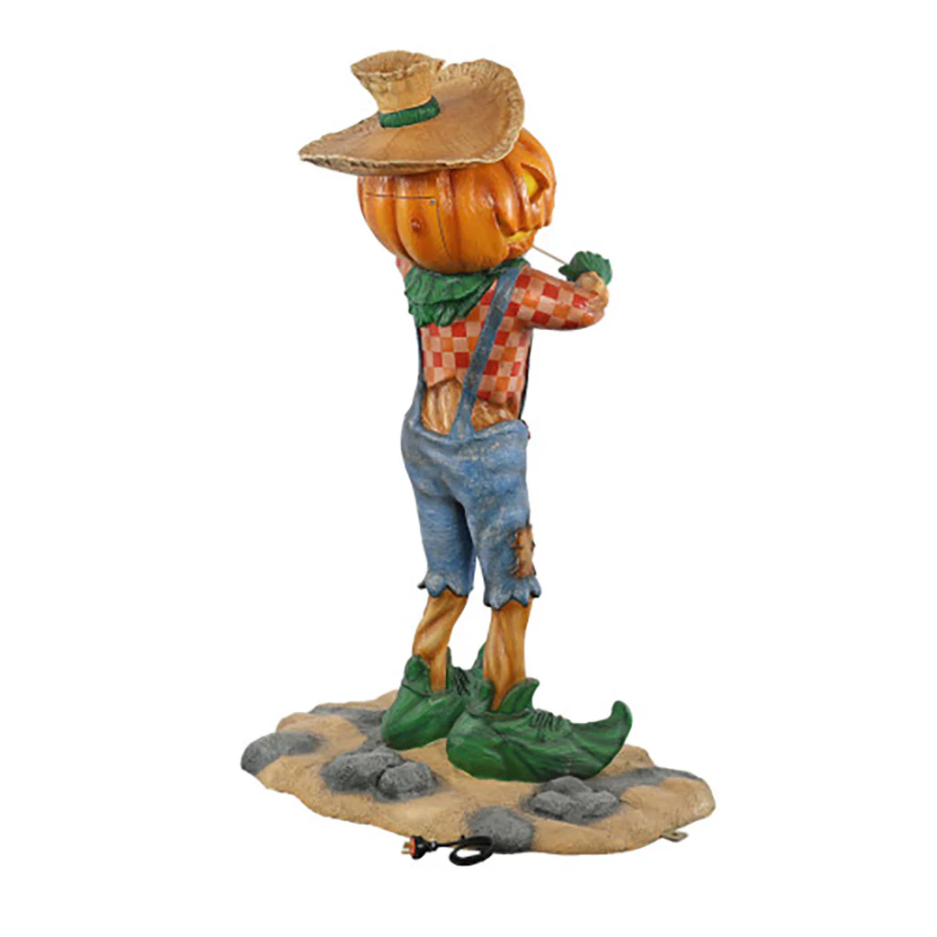 Pumpkin Scarecrow Playing the Fiddle - Image 4
