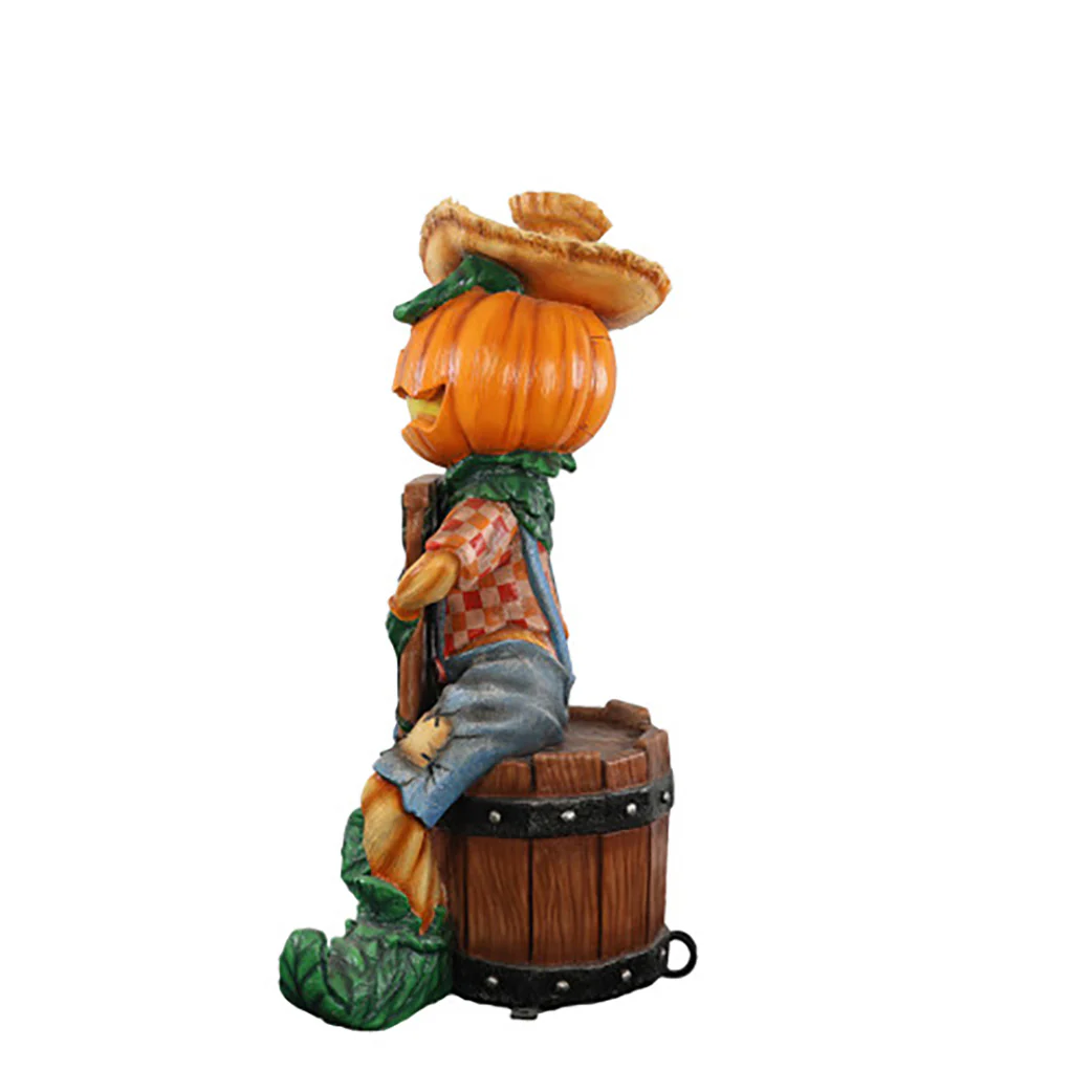 Pumpkin Scarecrow Playing the Washboard - Image 2