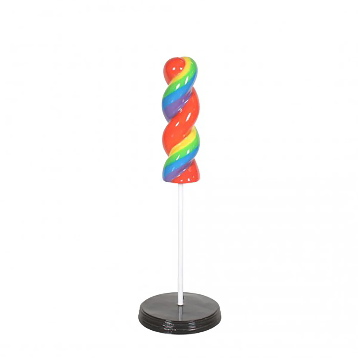 Rainbow 3.5' Twisted Lollipop