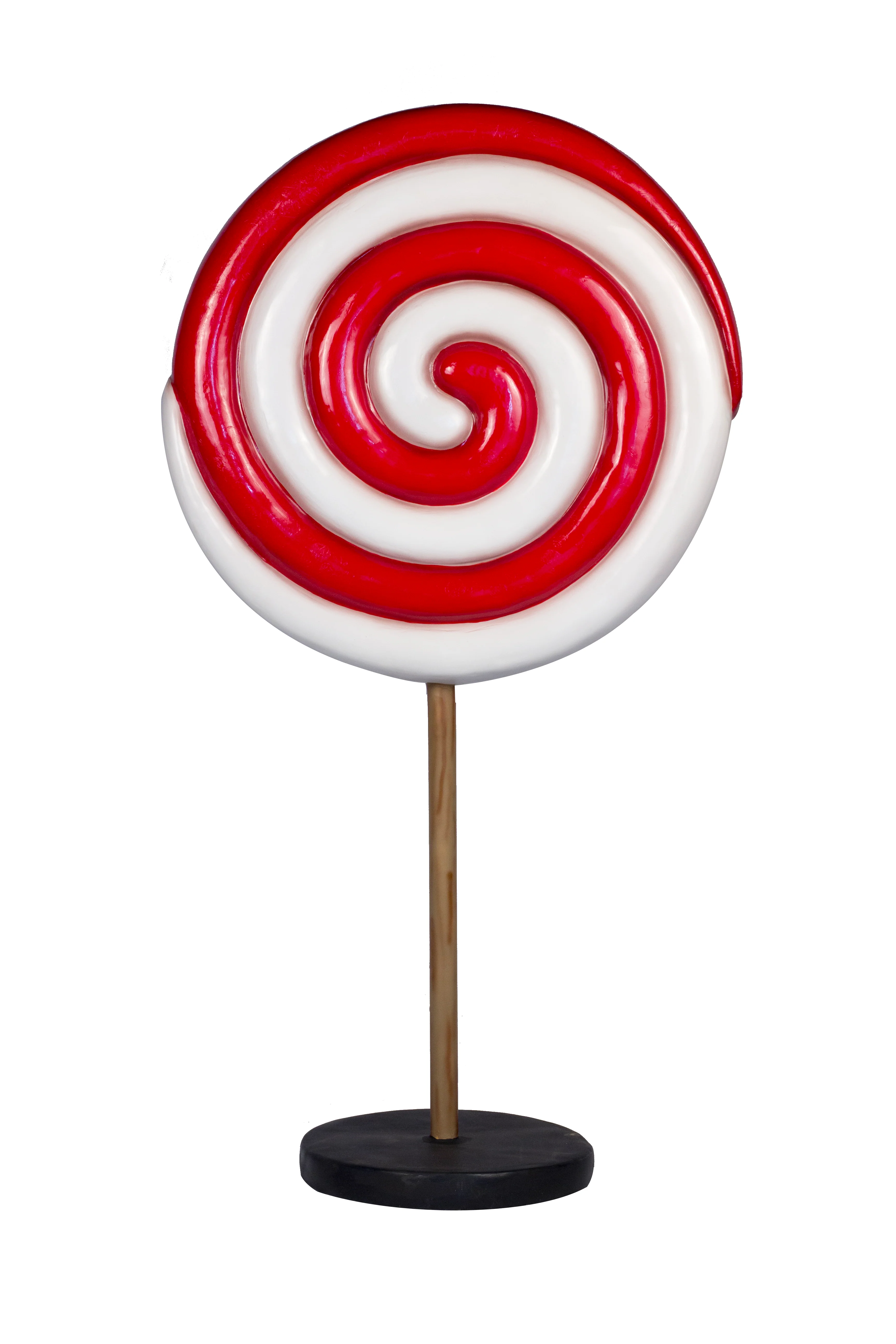 Red and White 51" Mini Peppermint Candy Tree on base