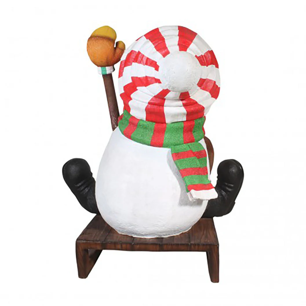Snowman On Sled - Image 3