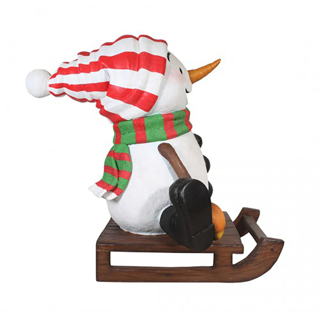 Snowman On Sled - Image 4