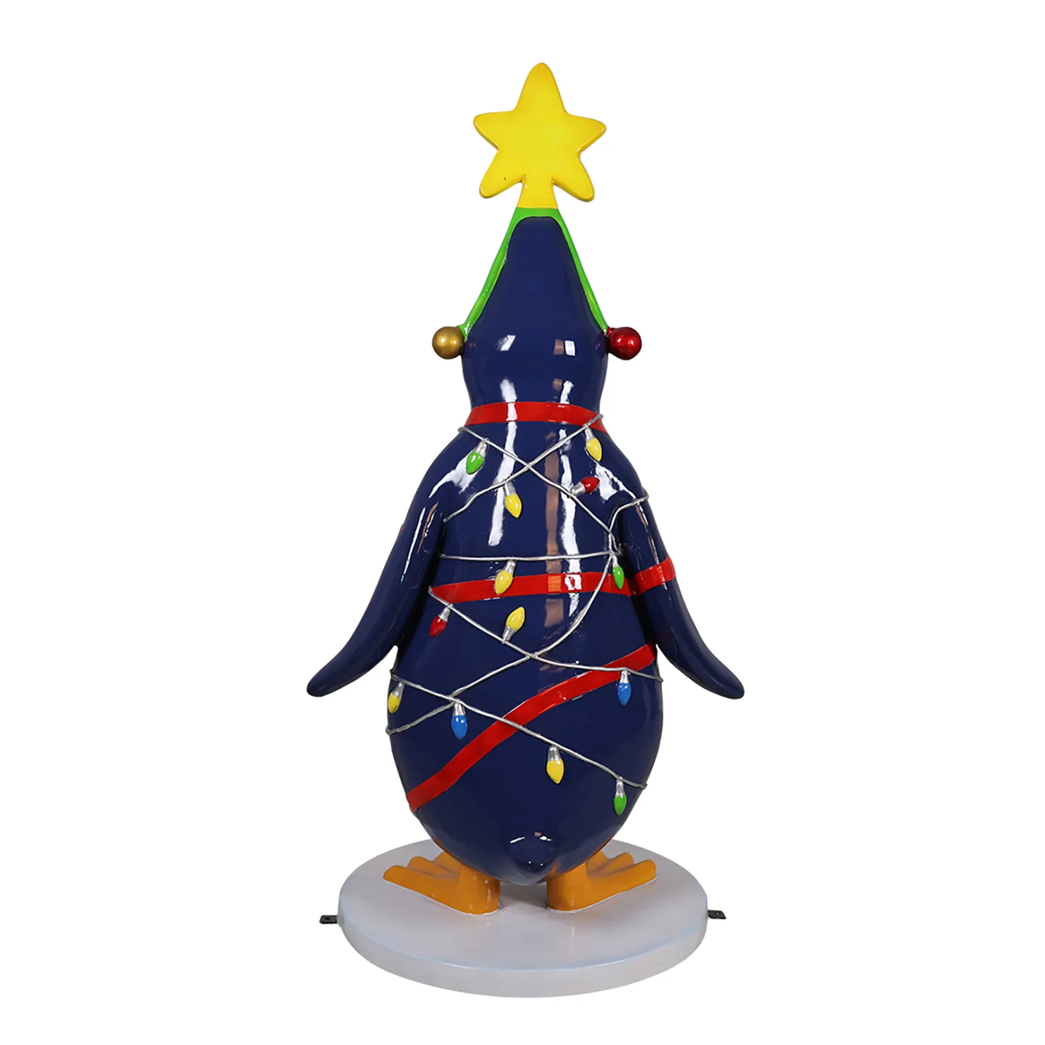 Funny Penguin with Christmas Lights - Image 4