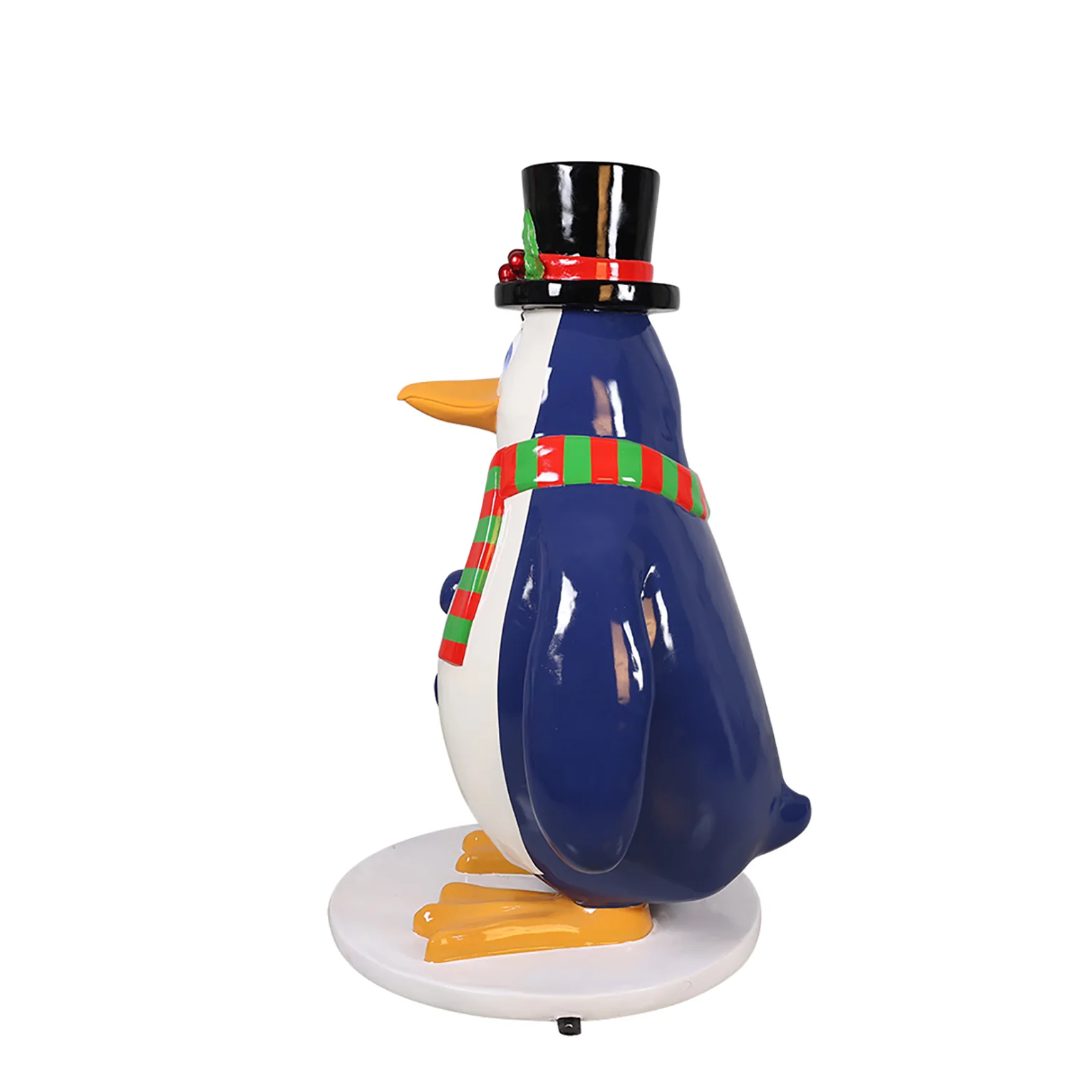 Funny Penguin with Tophat and Scarf - Image 2