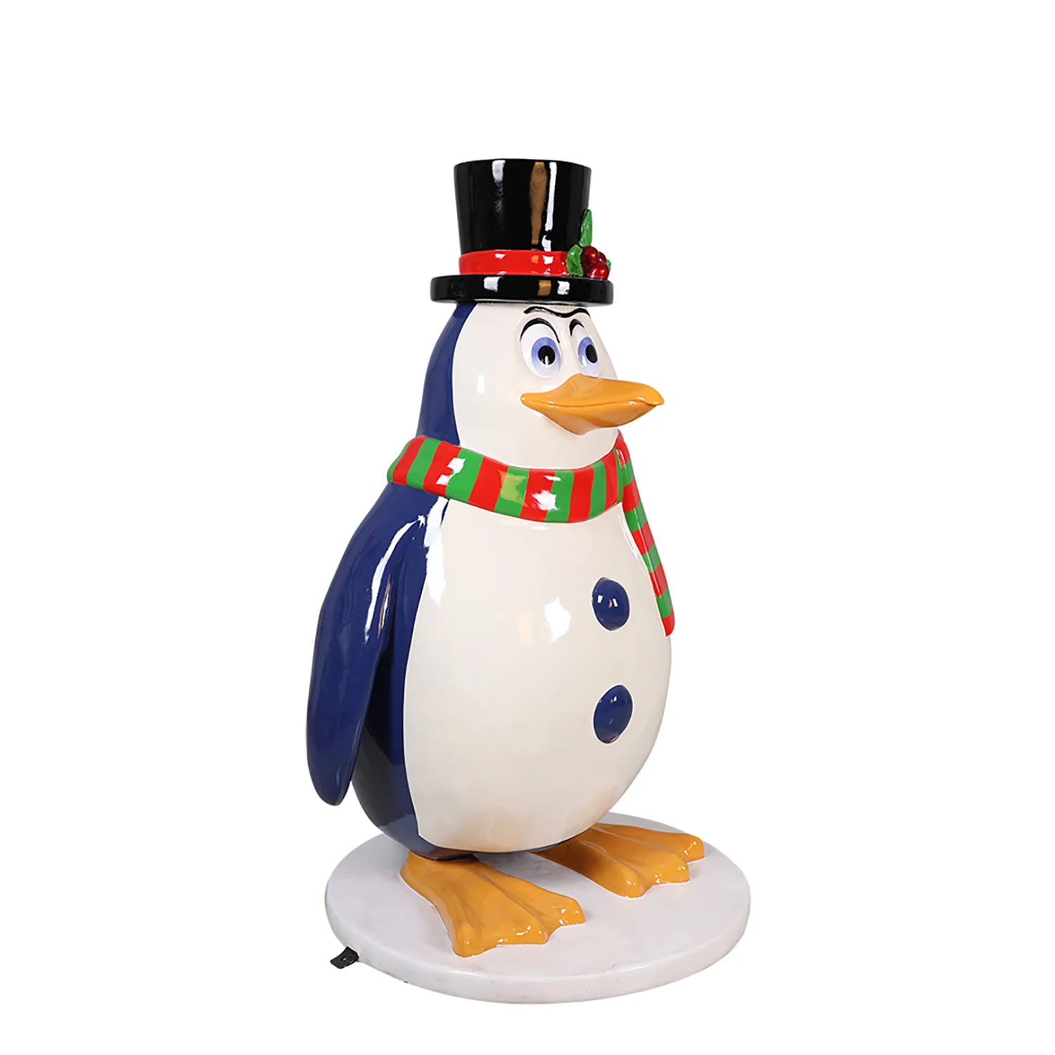 Funny Penguin with Tophat and Scarf - Image 5