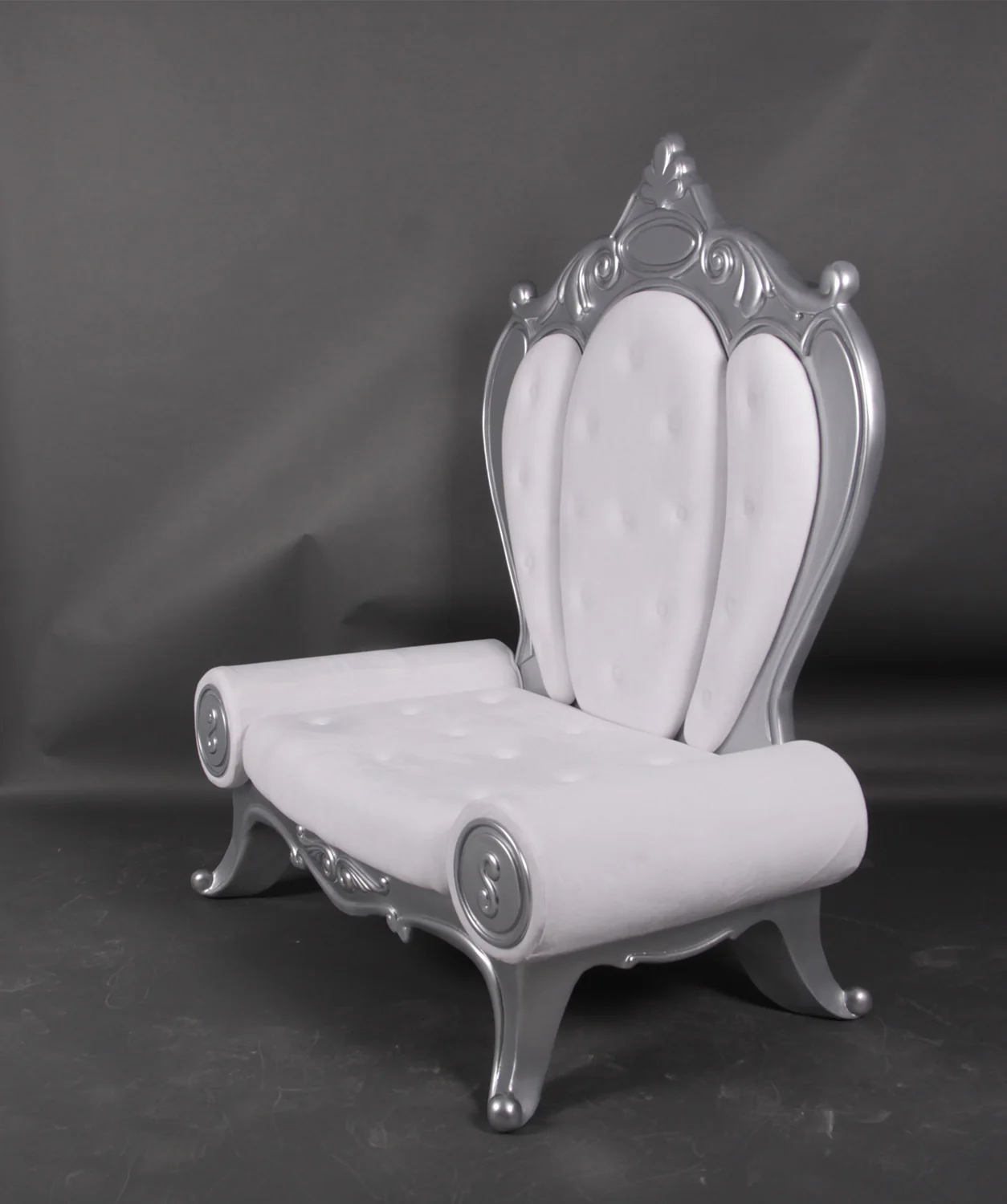Deluxe Silver and White Throne - Image 4
